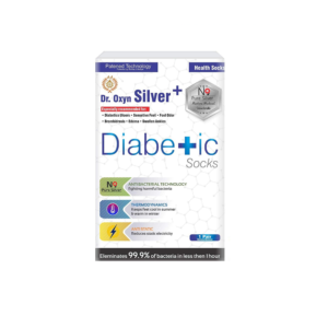 dr. oxyn silver+ diabetic health socks
