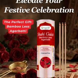 Shahi Gulab Bamboo Less Agarbatti